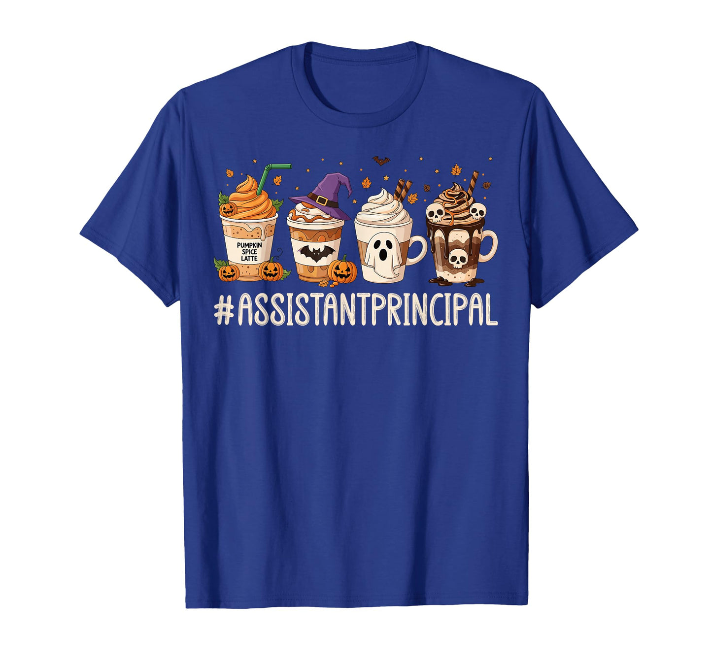 Assistant Principal Halloween Ghosts Coffee Vice Principal T-Shirt