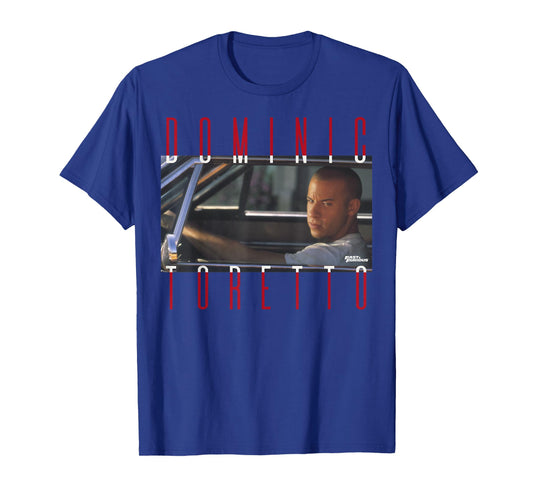 Fast & Furious Dominic Toretto Photo Word Stack T-Shirt