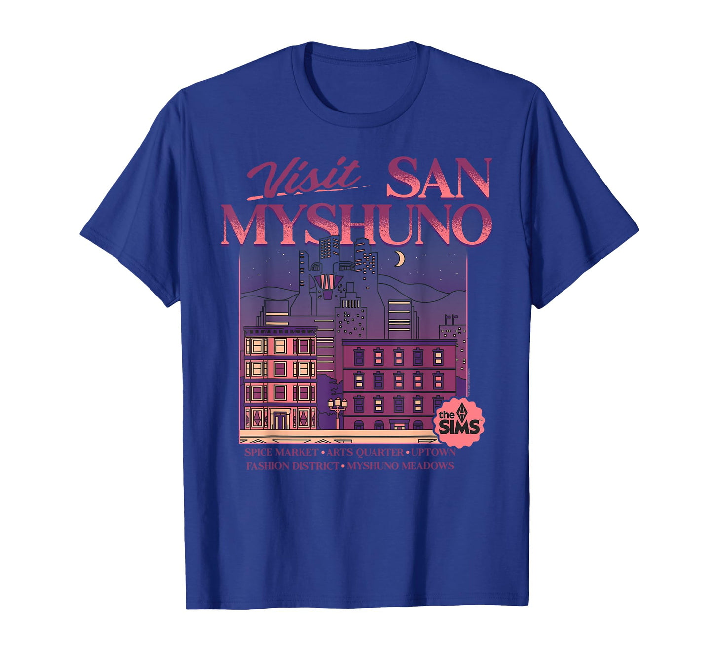 The Sims Visit San Myshuno City Living Video Game T-Shirt