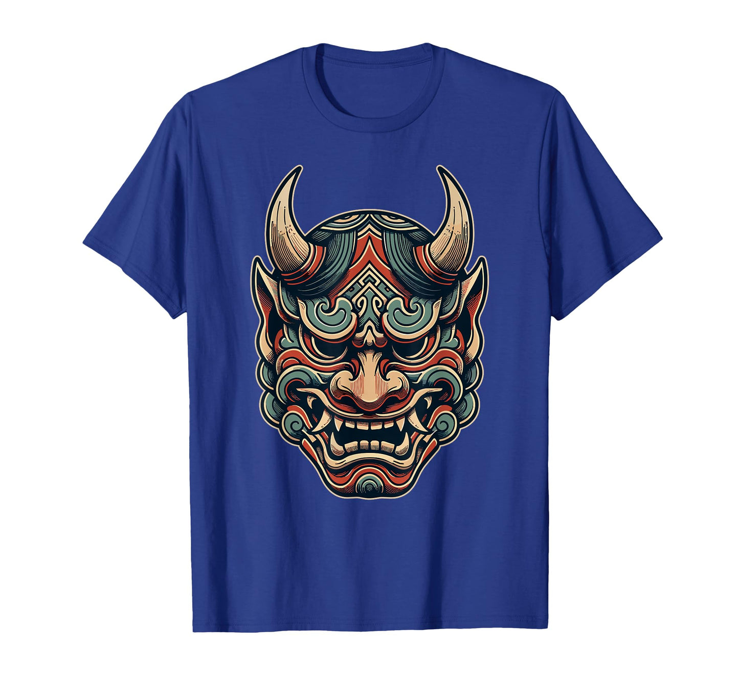 Hannya Oni Mask Devil Yokai Japanese Demon Oni Mask T-Shirt