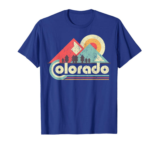 Colorado State Retro Vintage Distressed Flag T-Shirt