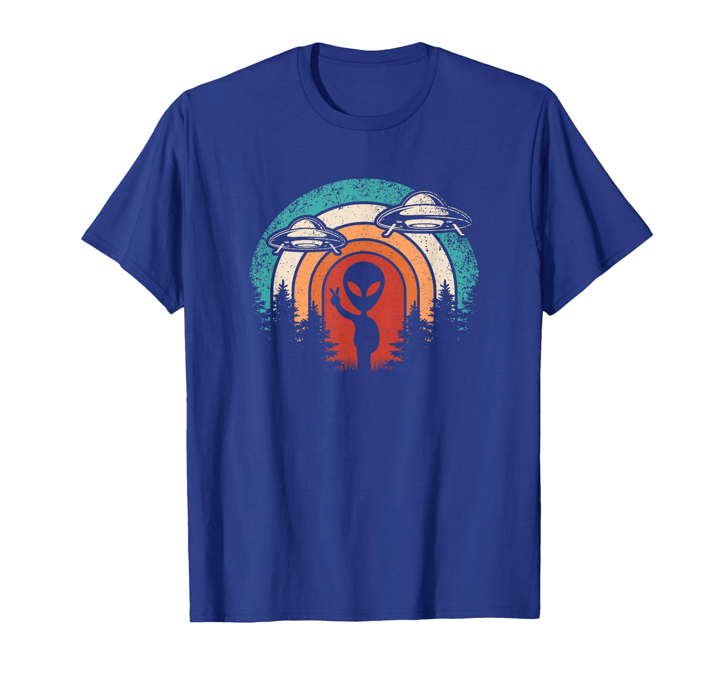 Funny Retro Alien UFO Space Extraterrestrial Men Women T-Shirt