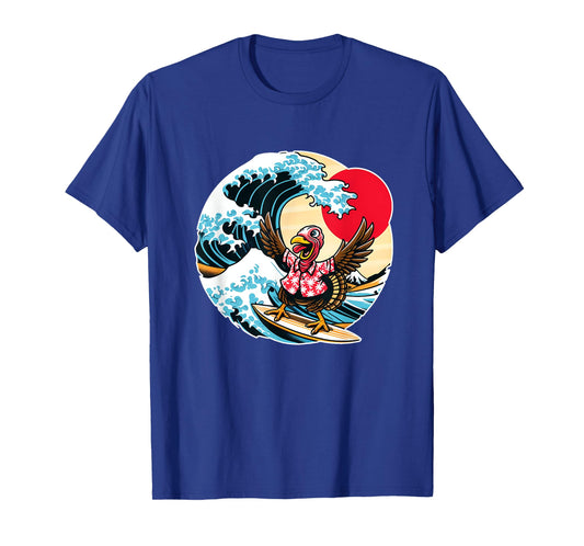 Great Wave Kanagawa Turkey Surfing T-Shirt