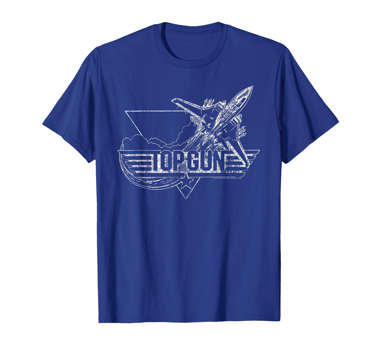 Top Gun Vintage Silhouette Logo Action Movie T-Shirt
