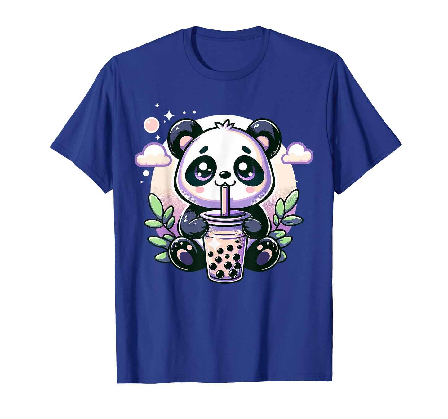 Kawaii Panda Anime Boba Drink Bubble Tea Kids Teen Girl Boy T-Shirt