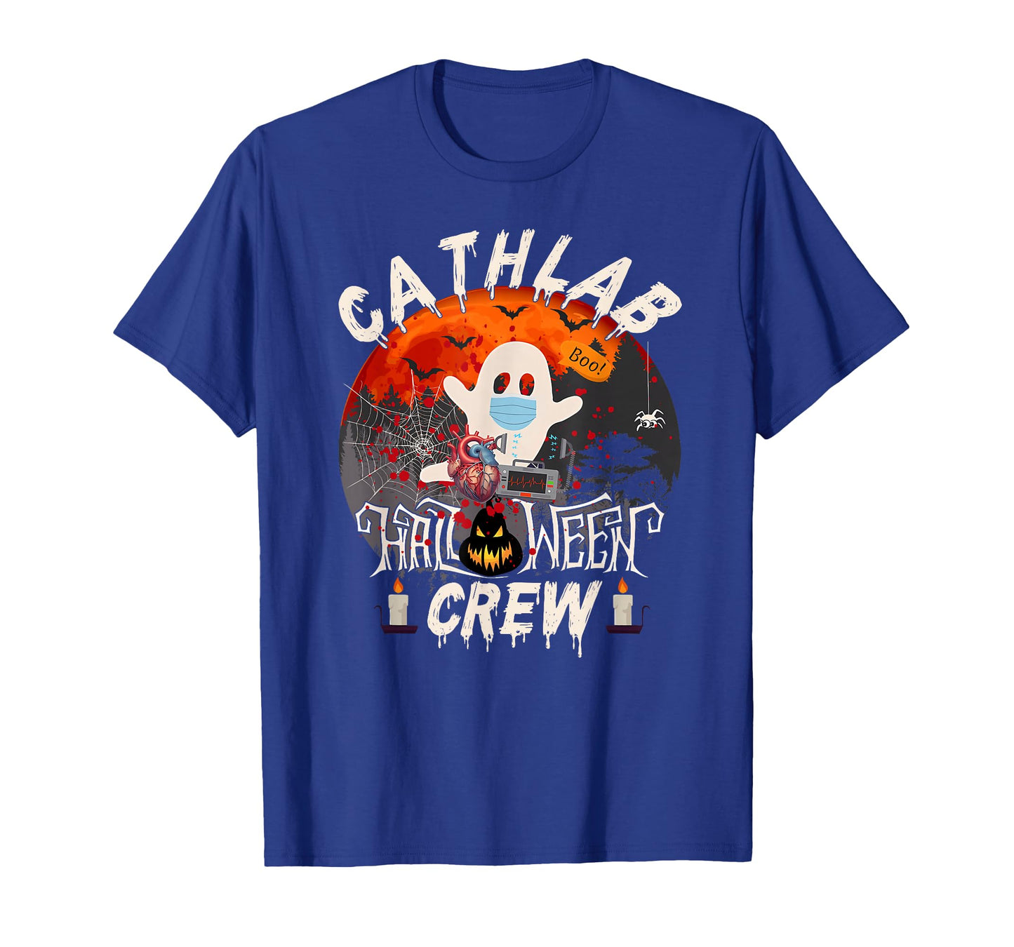 Spooky Cath Lab Boo Crew Cath Lab Halloween Matching T-Shirt