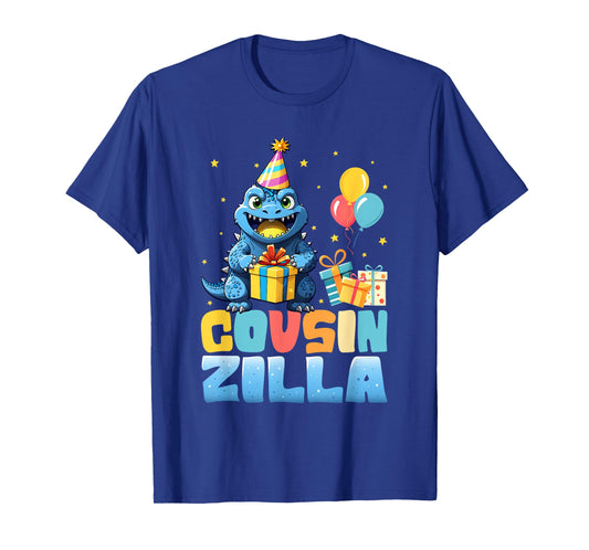 Cousinzilla Monster Kaiju Family Matching Birthday Kids T-Shirt