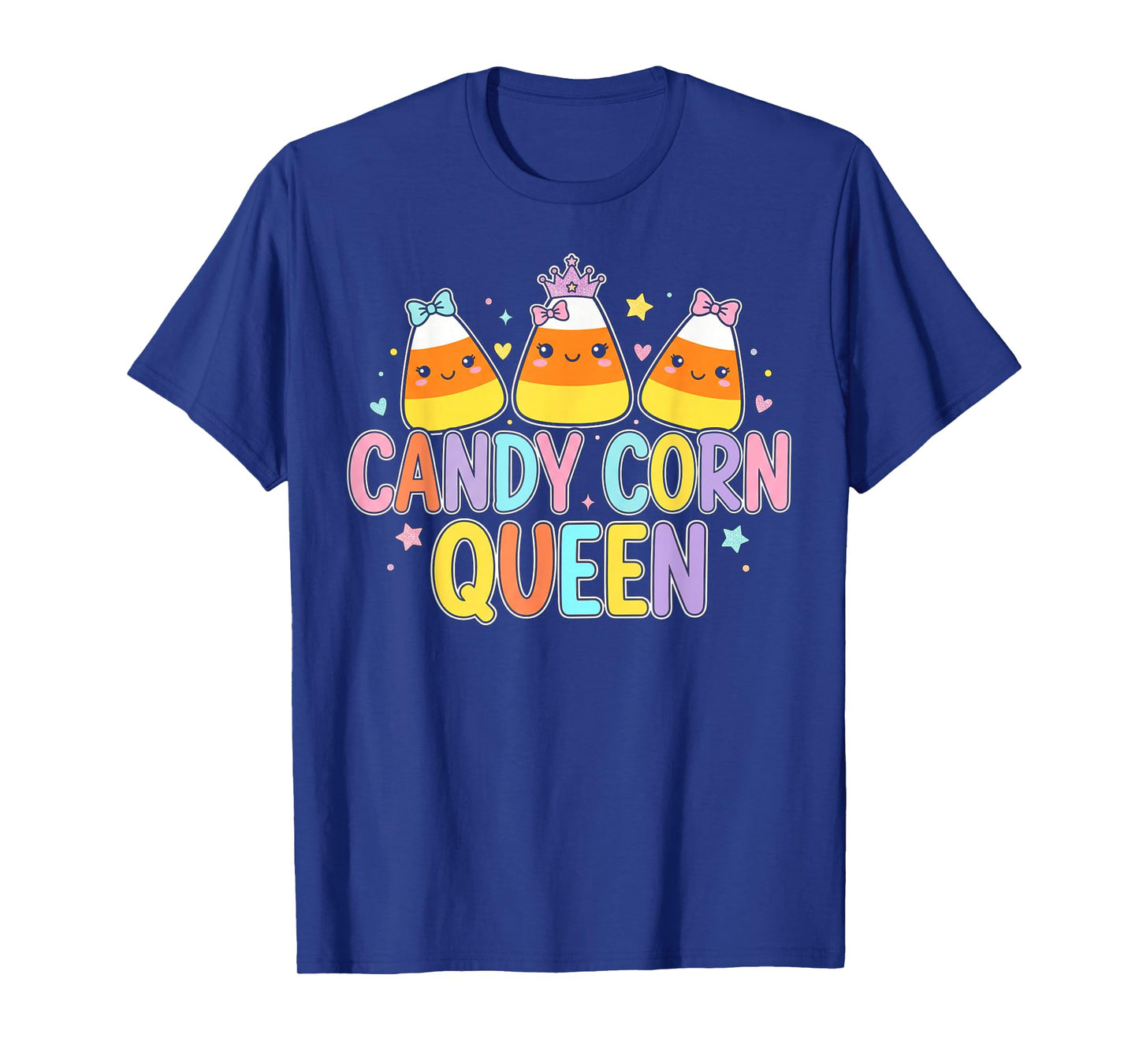 Candy Corn Queen with Halloween Party T-Shirt