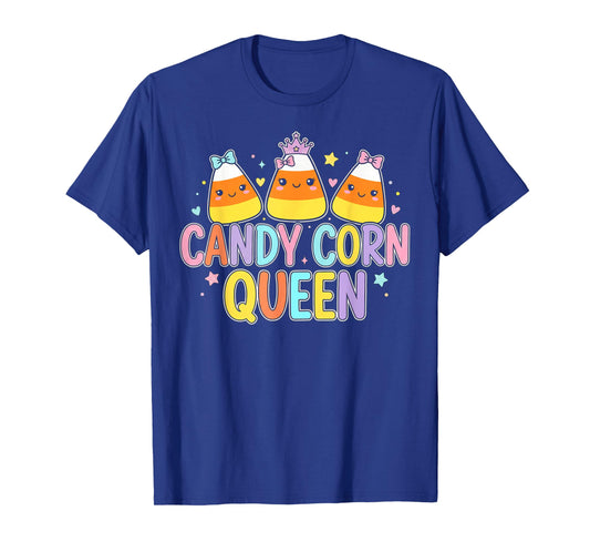 Candy Corn Queen with Halloween Party T-Shirt