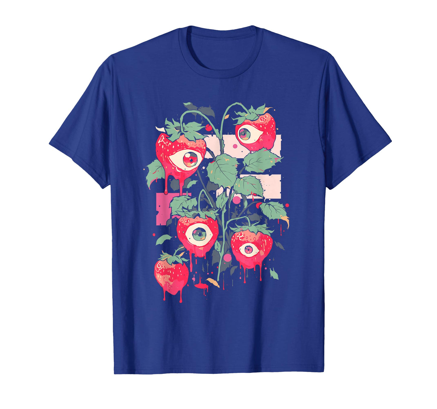 Weirdcore Trippy Strawberry Creepy Cute Pastel Goth Grunge T-Shirt