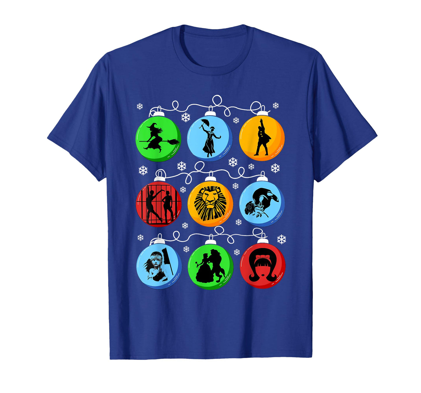 Broadways Christmas Bulbs Ornament lights Xmas Gift T-Shirt