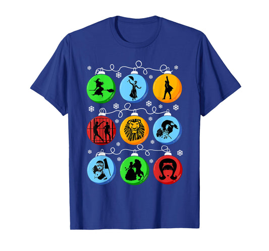 Broadways Christmas Bulbs Ornament lights Xmas Gift T-Shirt