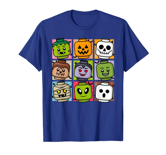 Brick or Treat Halloween Master Builder Blocks Building Kids T-Shirt
