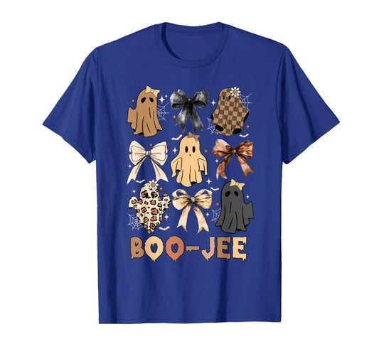 Funny Ghost Boo-Jee Coquette Bow Spooky Season Halloween T-Shirt