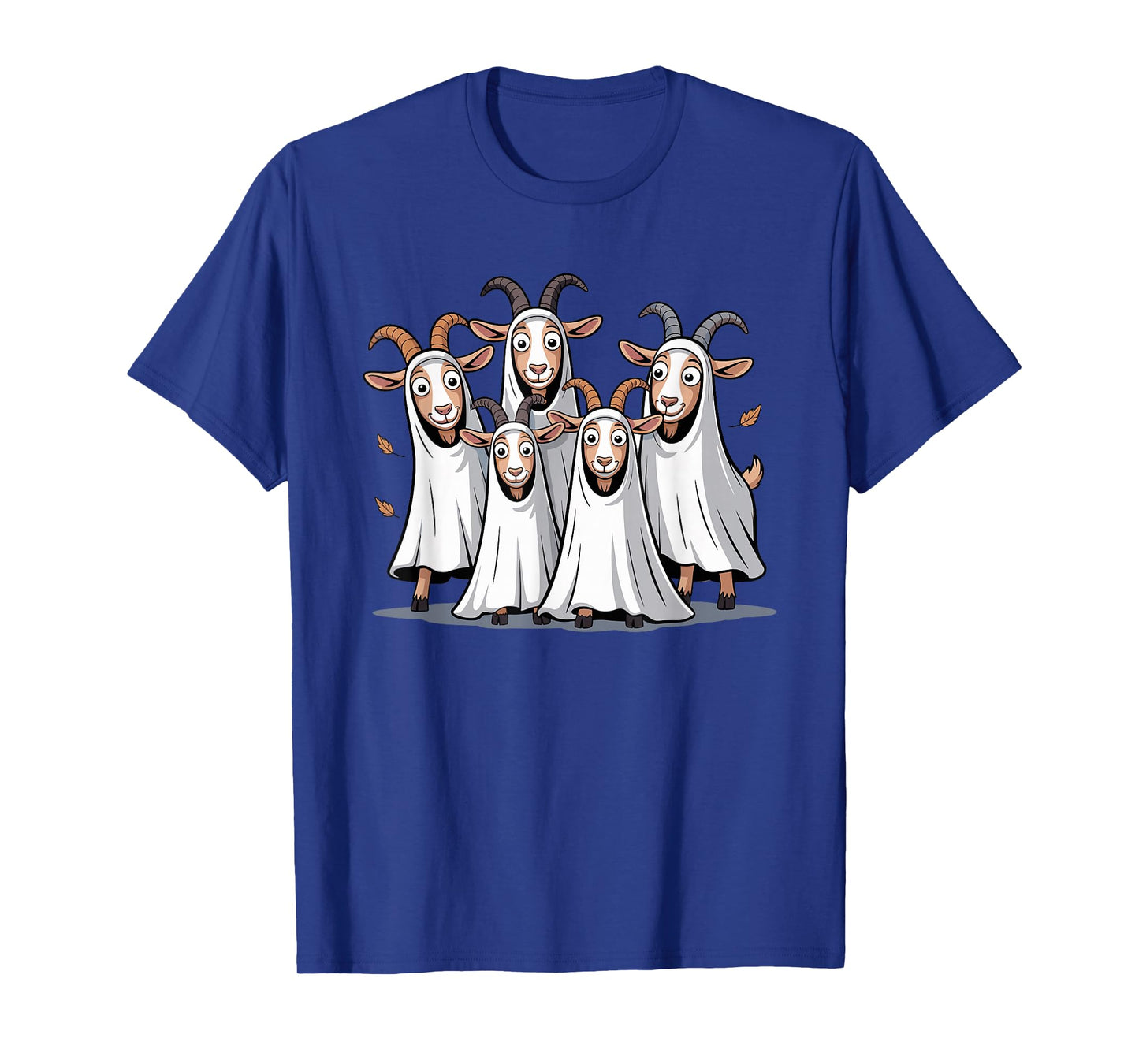 Goats in Halloween Ghost Costumes Fun Design T-Shirt
