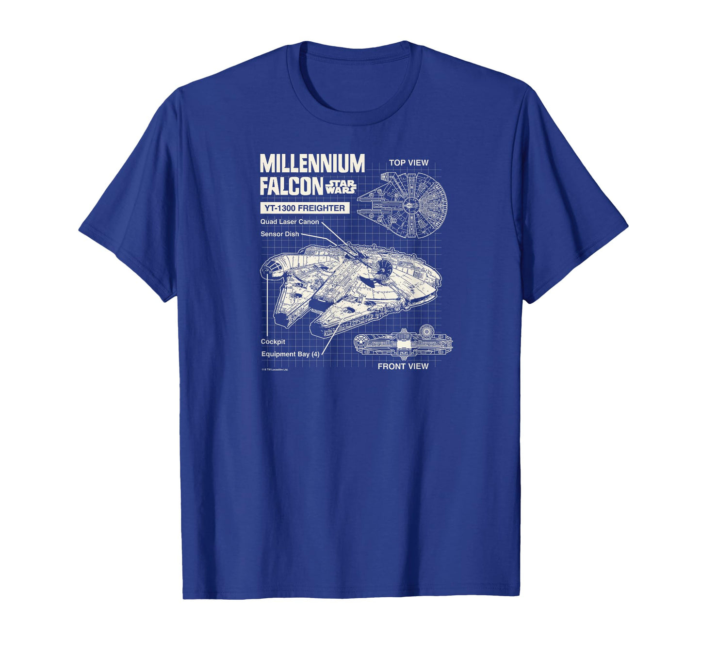 Star Wars - Millennium Falcon Schematic T-Shirt