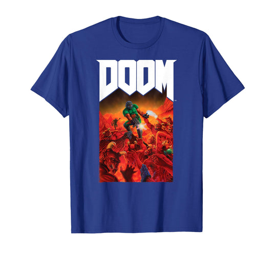 DOOM Full Color Cover Art Retro Video Game T-Shirt