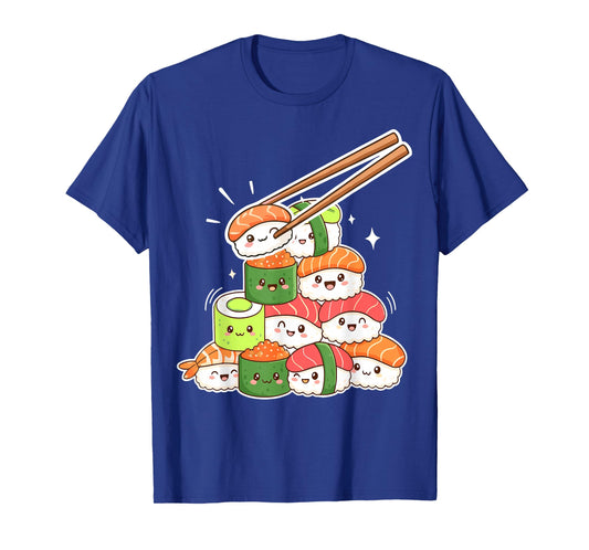 Kawaii Sushi Anime Cute Japanese Food T-Shirt