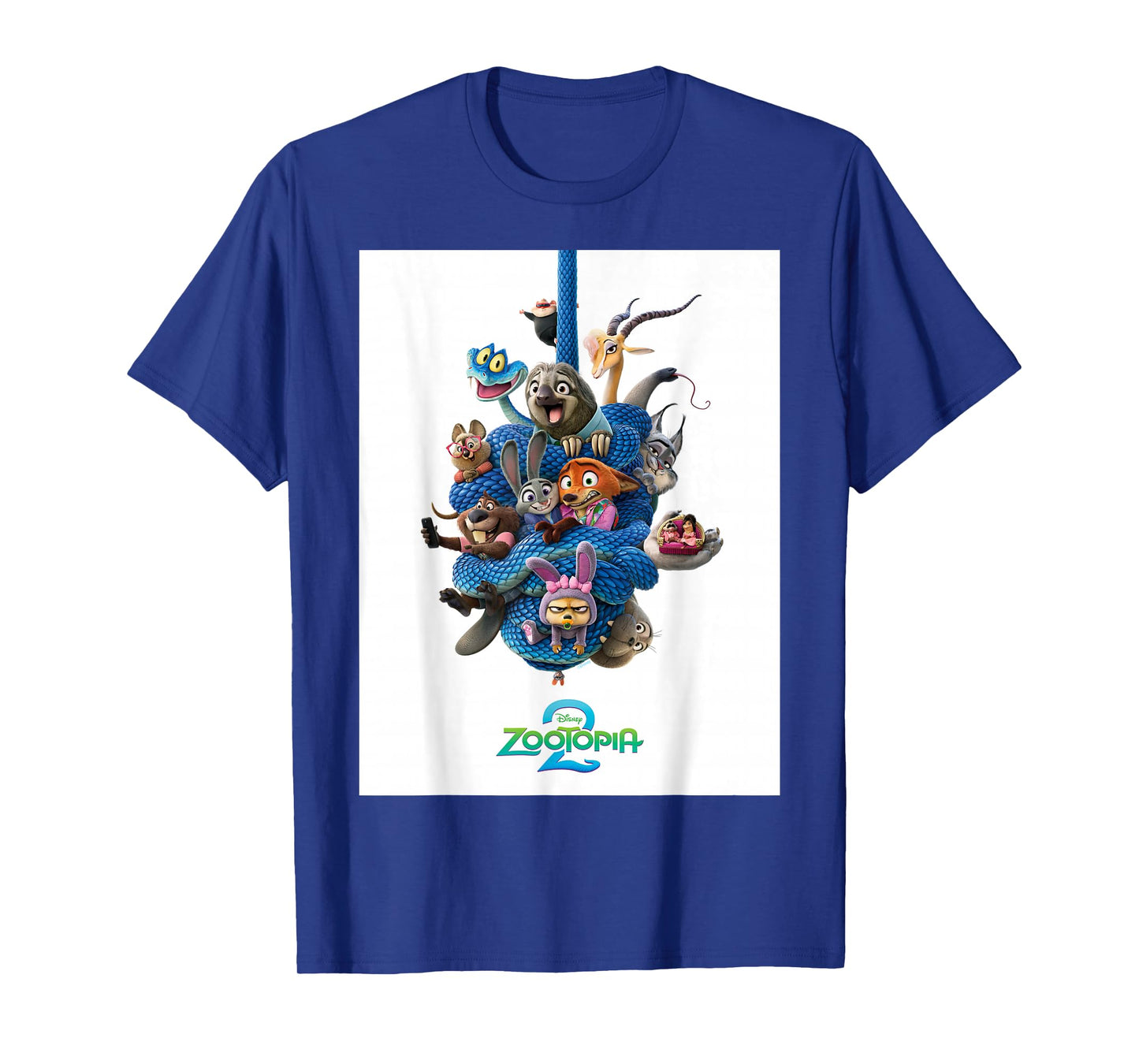 Disney Zootopia 2 Gary De'Snake Tangle Official Poster Art T-Shirt