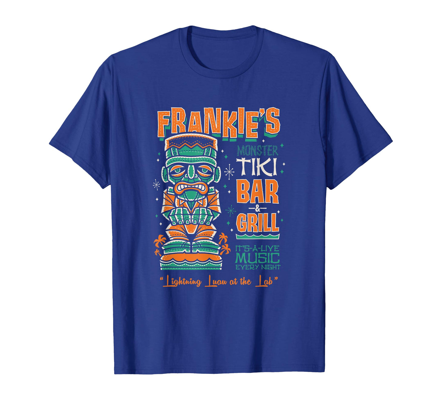 Frankenstein Creepy Cute Tiki Lounge Vacation Surf Monster T-Shirt