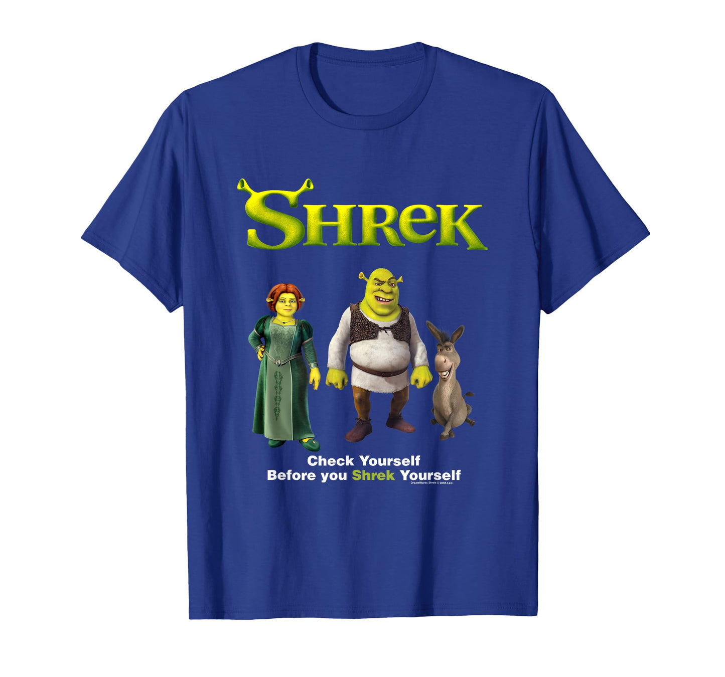 Shrek Check Yourself Before You Shrek Yourself Chest Logo T-Shirt