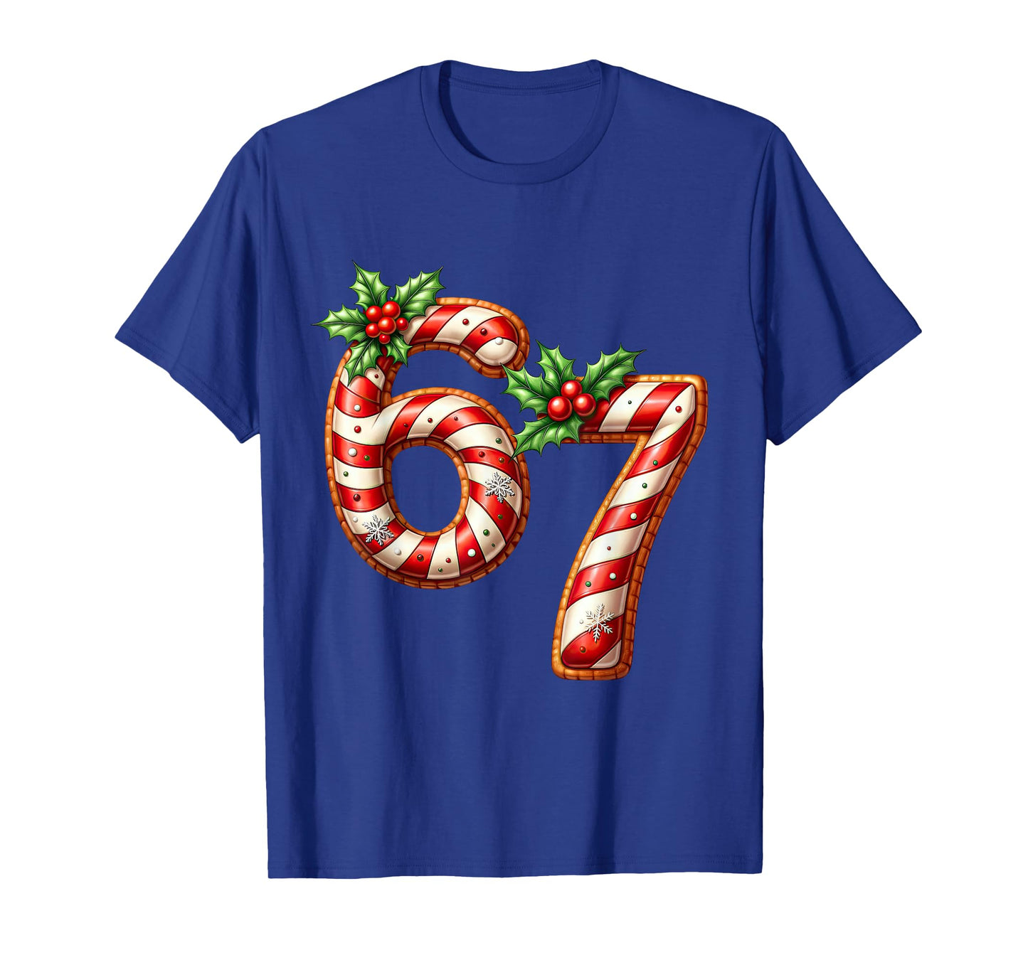 Fun Christmas Six Seven 6 7 Meme Santa Boys Girls Men Women T-Shirt