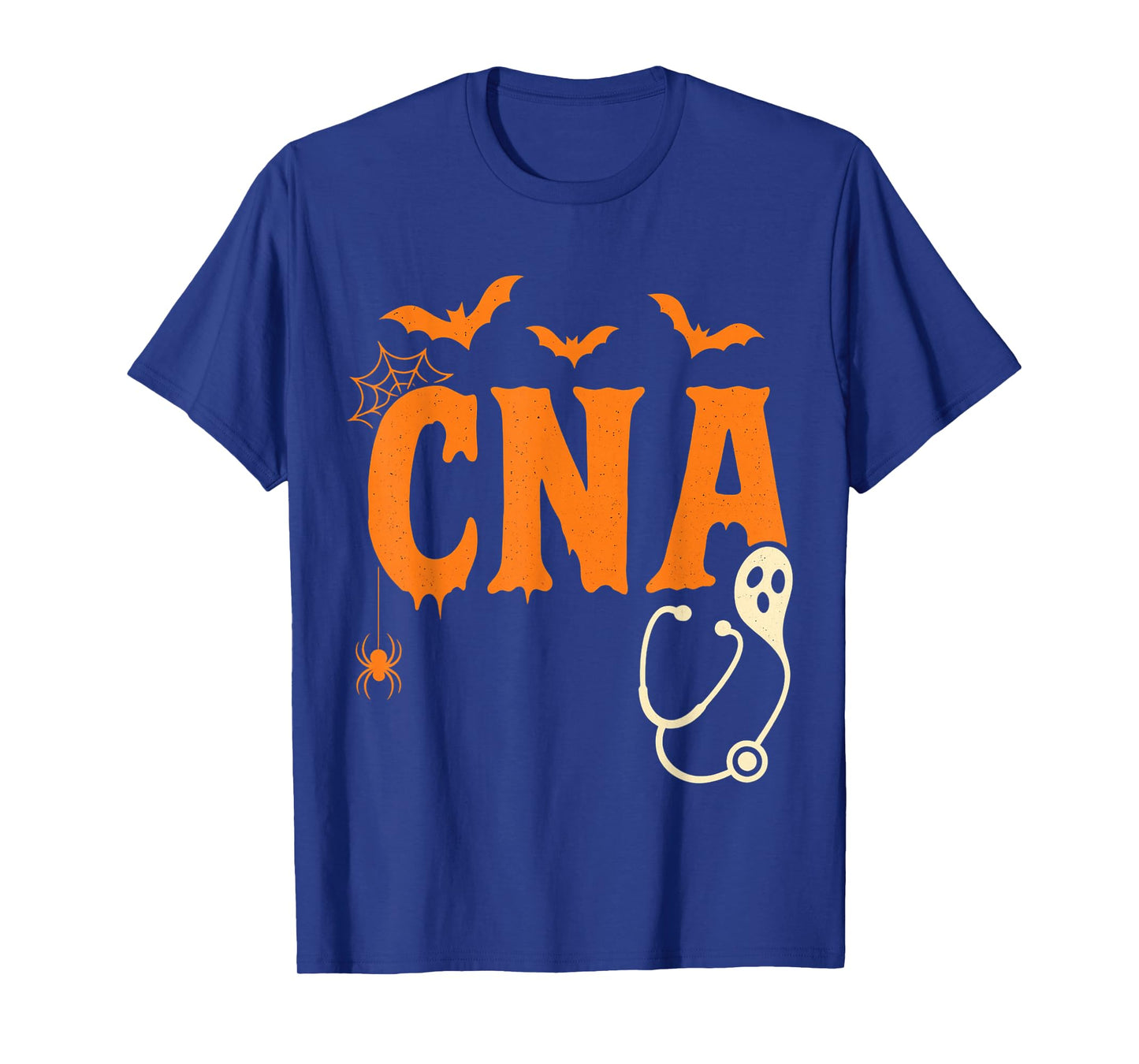 Spooky CNA Halloween Design with Ghost and Bats T-Shirt