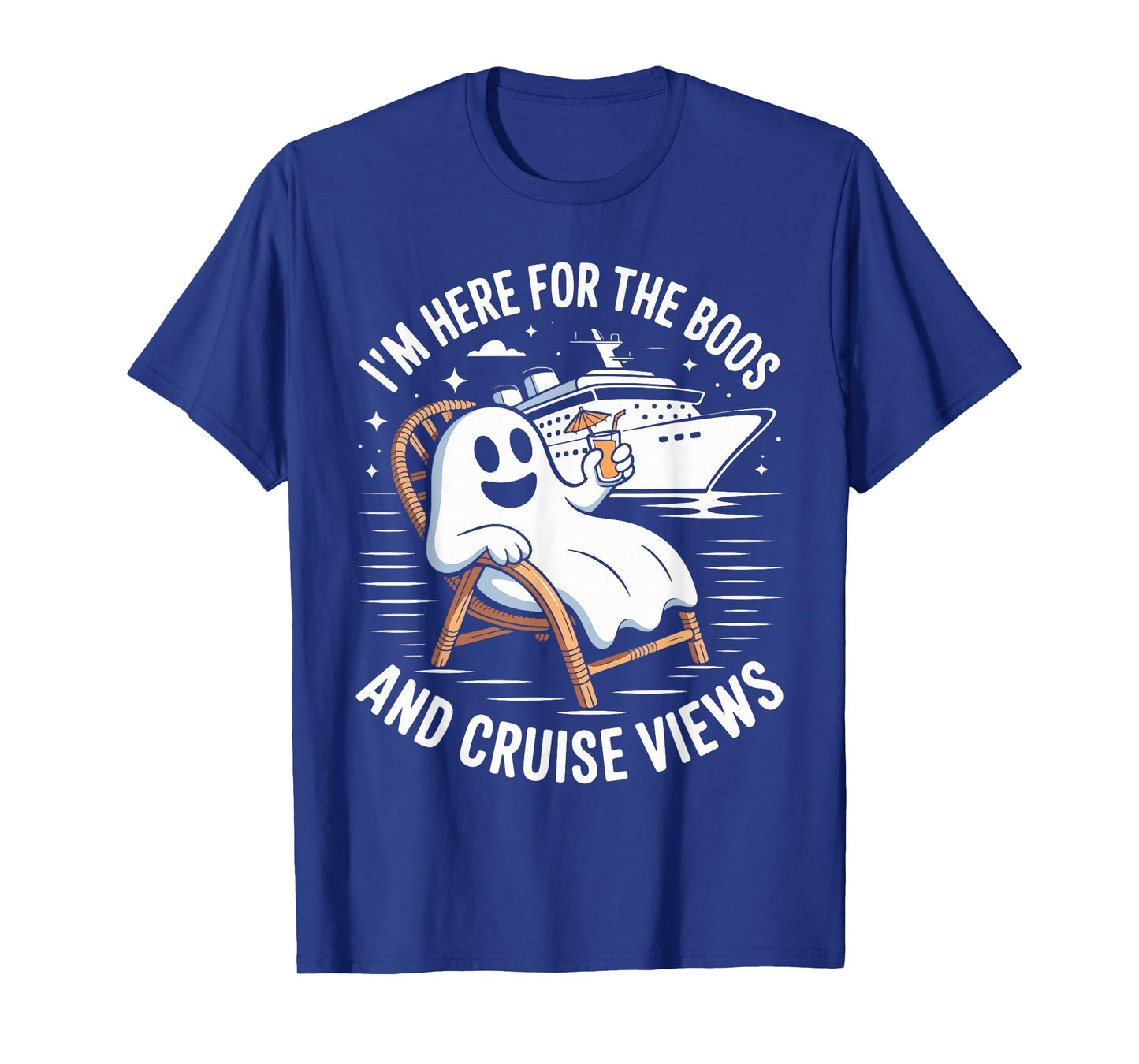 I'm Here For The Boos And Cruise Views Halloween Costume T-Shirt
