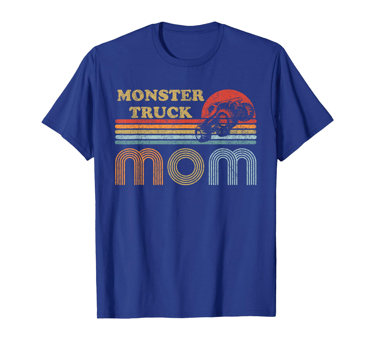 Monster Truck Mom Shirt Vintage Sunset Retro Horizon Lines T-Shirt