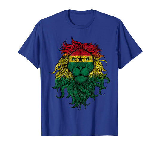 Funny Lion Ghana Flag Ghanaian Lion T-Shirt