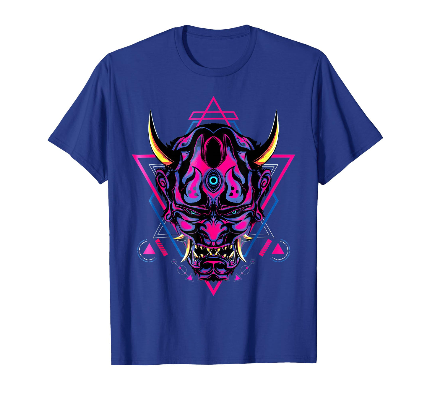 Samurai Demon Oni Akuma Mask Bushido Spirit Japanese T-Shirt