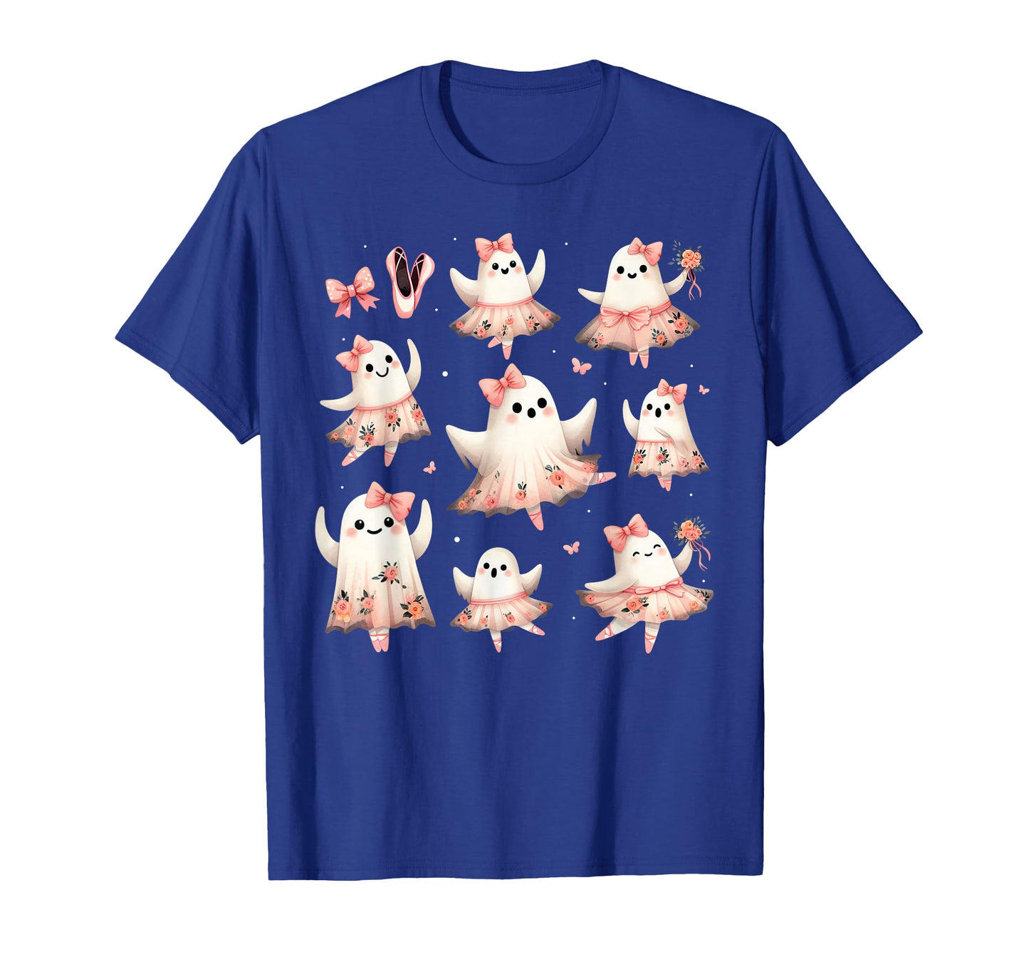 Ballet Ghost Ballet Dancer Spooky Dance Teacher Halloween T-Shirt
