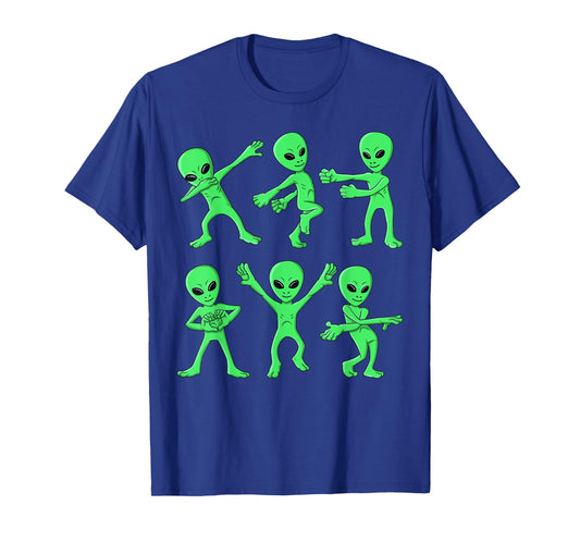 Dancing Aliens Dance Challenge Boys Girls Kids Halloween T-Shirt