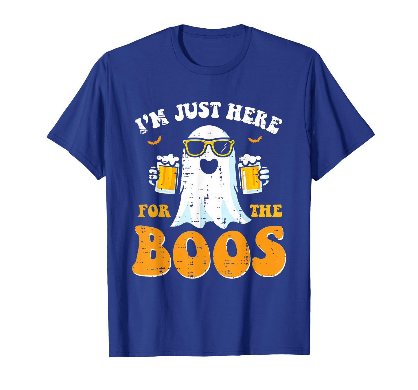 Just Here for The Boos Funny Halloween Men Women Ghost T-Shirt