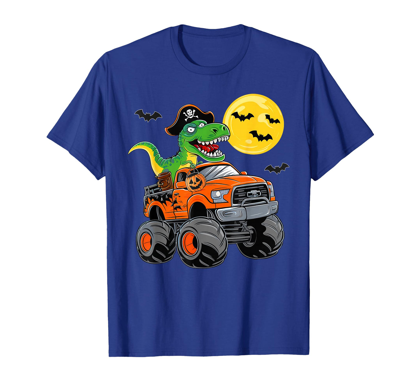 Boys Halloween Monster Truck T Rex Pirate Dinosaur Toddler T-Shirt