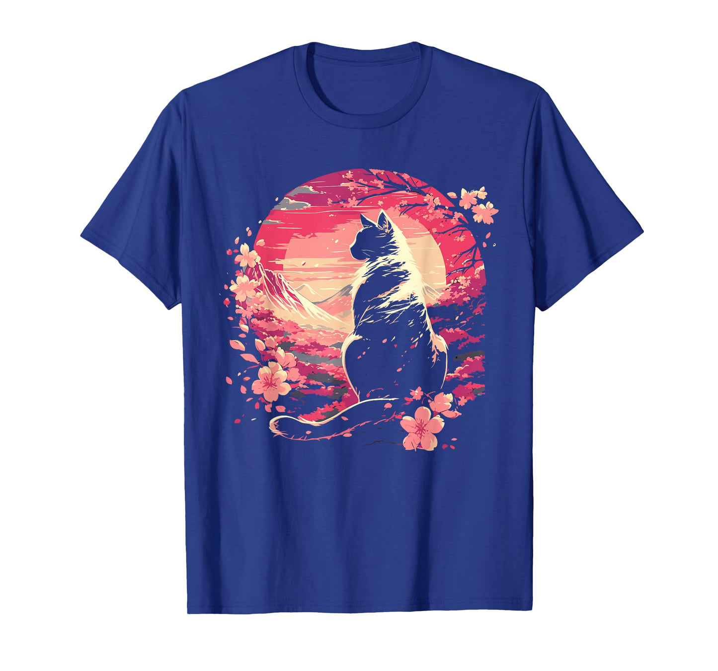 Kawaii Cat Anime Japanese Retro Men Women Kids Funny Cat T-Shirt