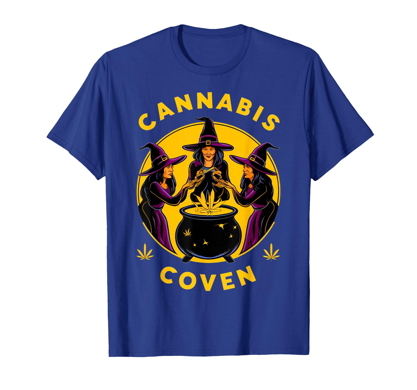Cannabis Coven Witchy Weed Funny Halloween Marijuana 420 T-Shirt