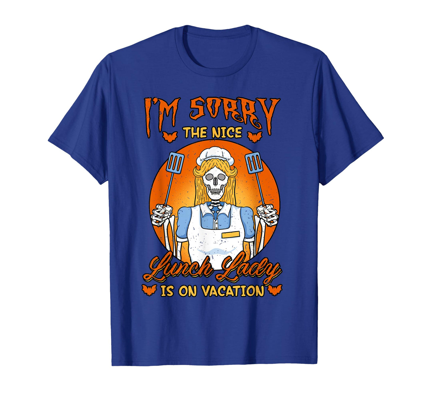 Lunch Lady Skeleton Worker Halloween All Hallows' Eve T-Shirt