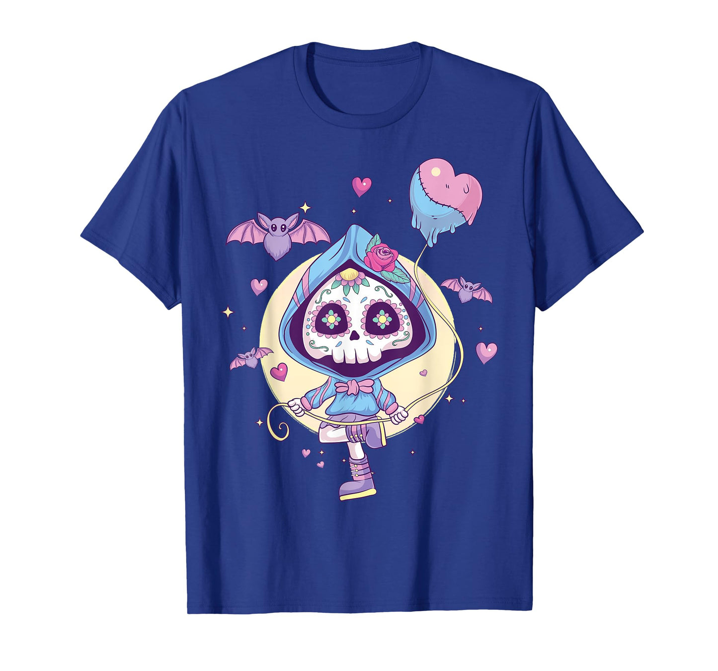 Pastel Goth Cute Creepy Sugar Skull Kawaii Emo Nu Goth T-Shirt