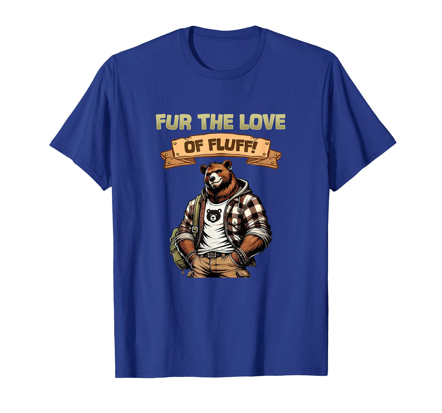for The Love of Fluff I Cute Anthro Bear Character Artwork T-Shirt
