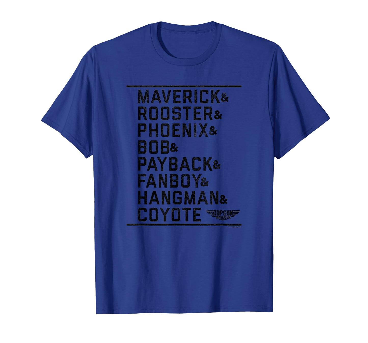 Top Gun: Maverick Cast Name Stack & Logo T-Shirt