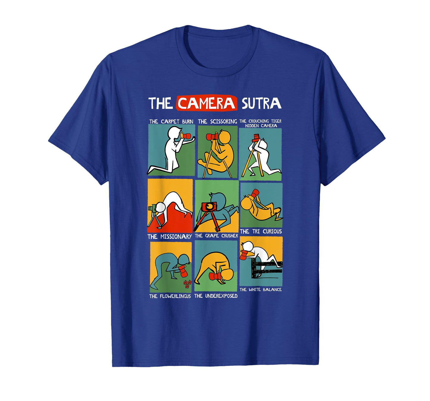 Funny Camera Sutra Gift design design T-Shirt