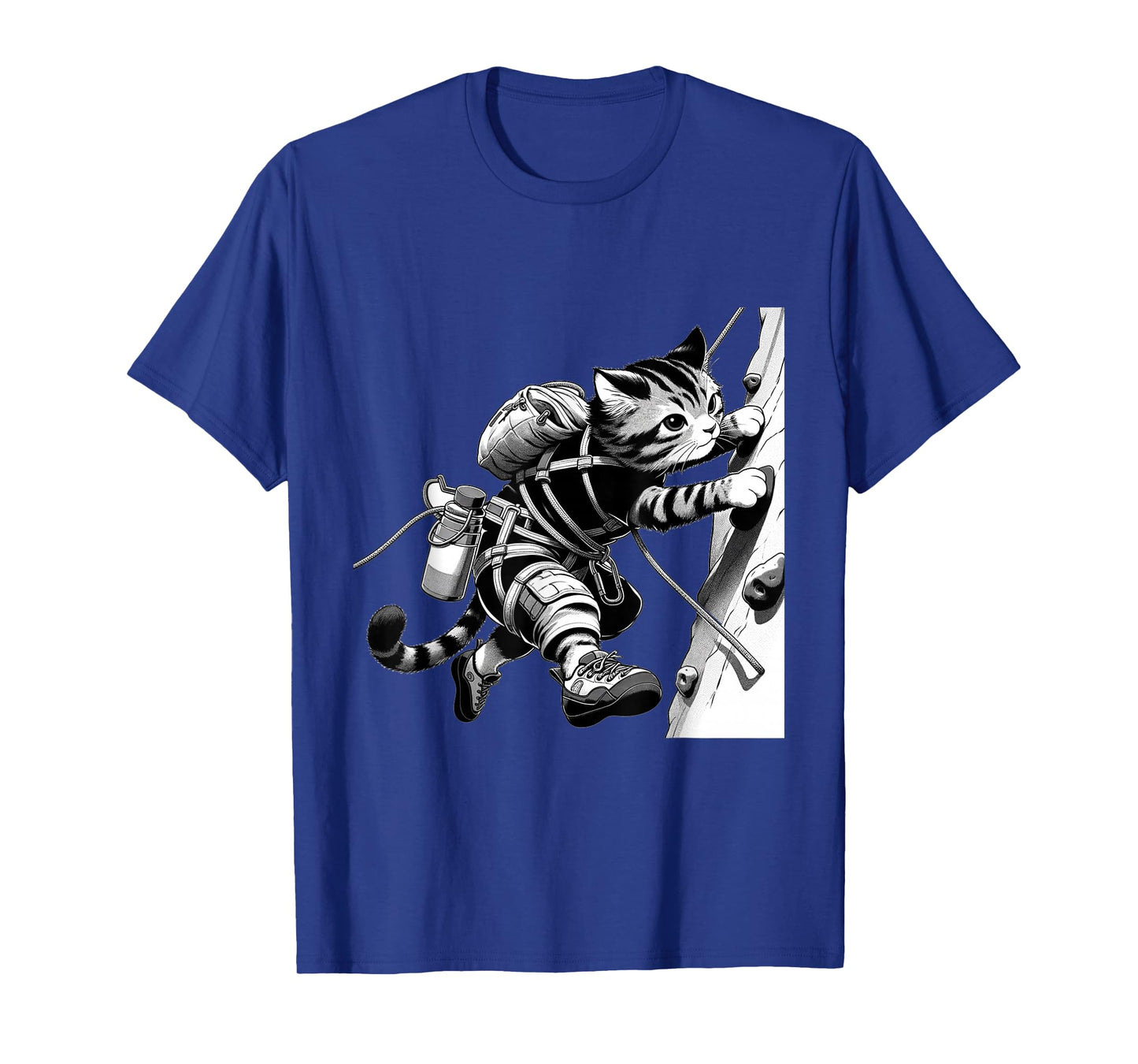 Adventure Cat Rock Climber - Cool Anime Style Climbing T-Shirt