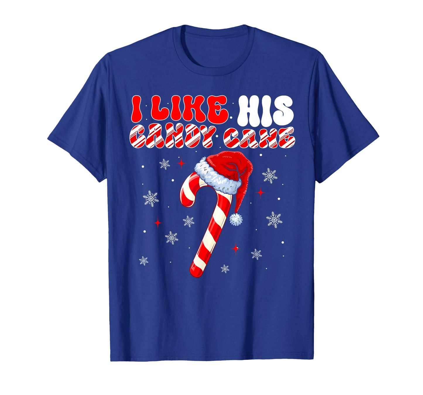 Couples Matching Christmas I Like His Candy Cane T-Shirt