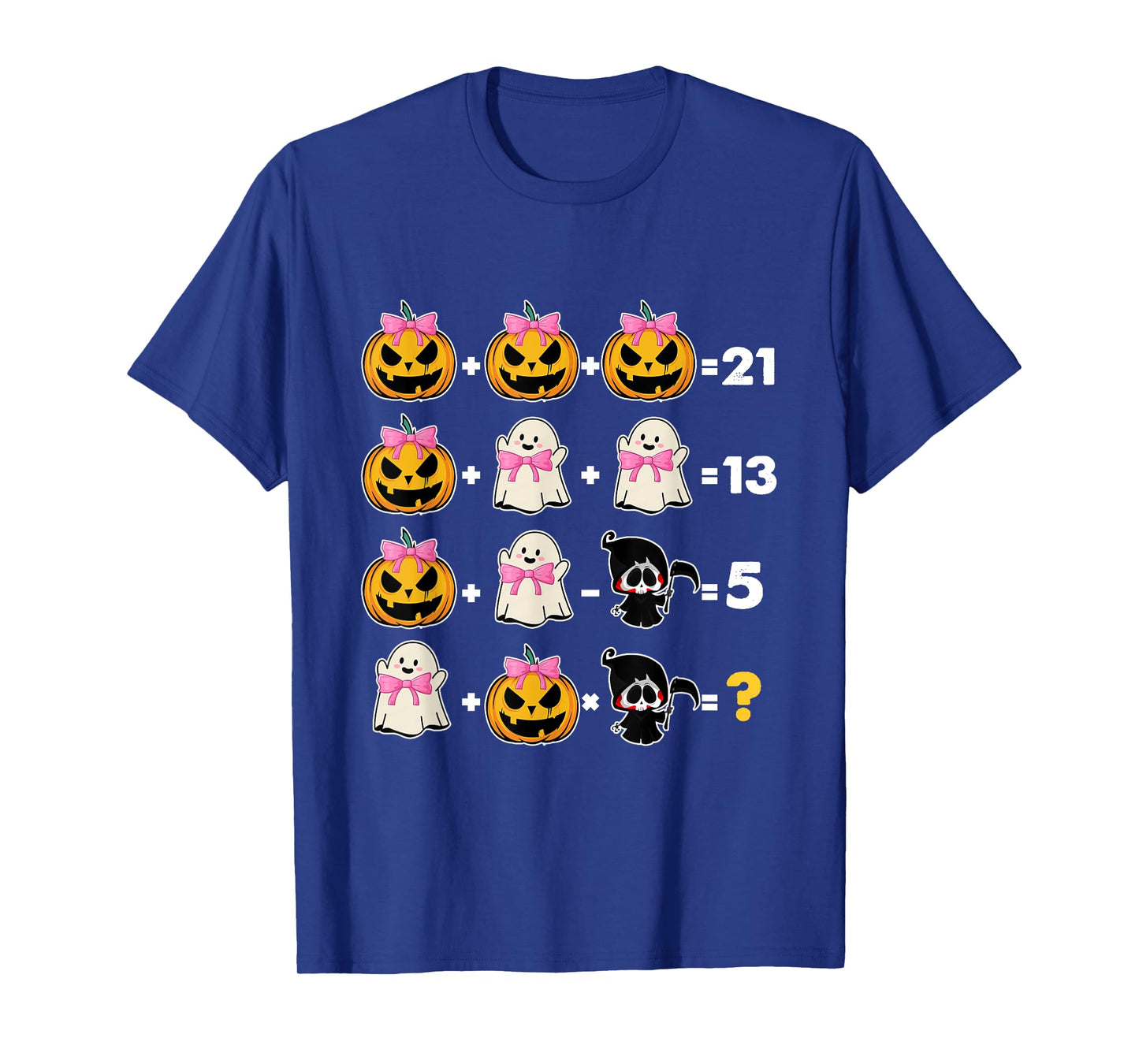 Halloween Math Teacher Men Women Order Of Operations T-Shirt