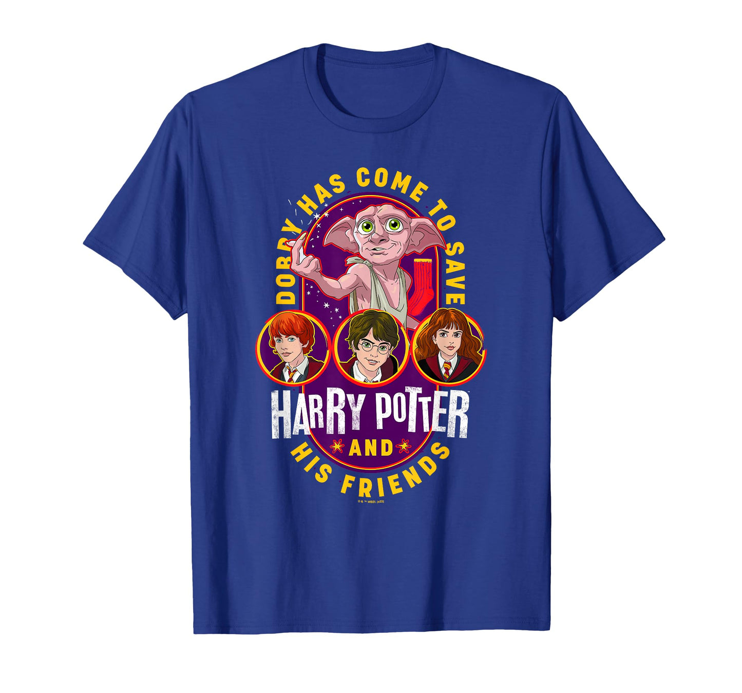 Harry Potter Deathly Hallows 2 Dobby And Wizards Poster T-Shirt
