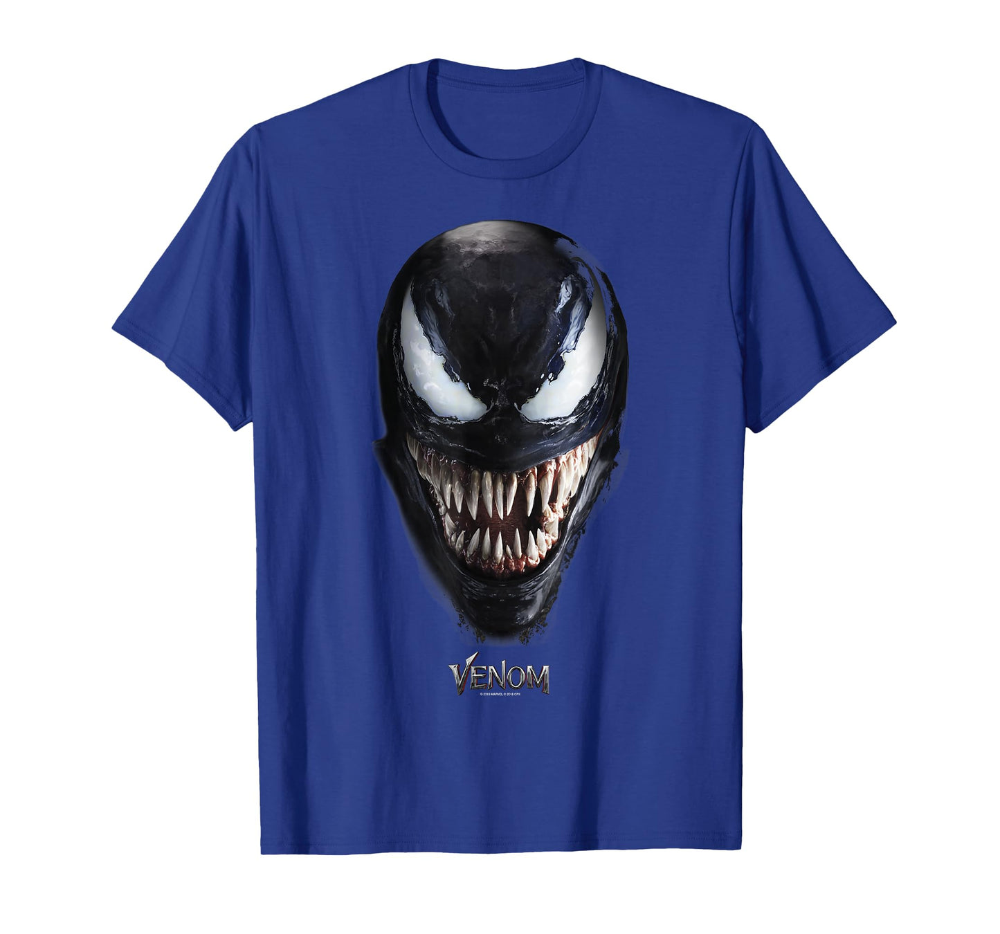 Marvel Venom Up Close Face Grin T-Shirt Small