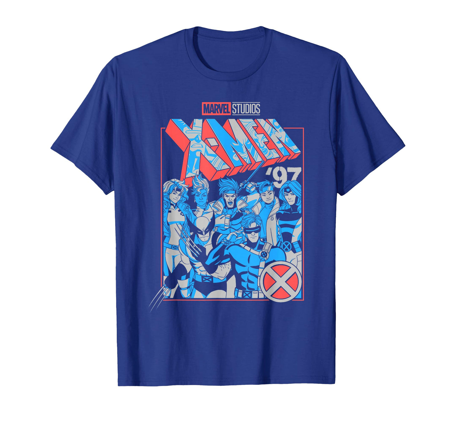 Marvel X-Men '97 Americana Colors Group Poster T-Shirt