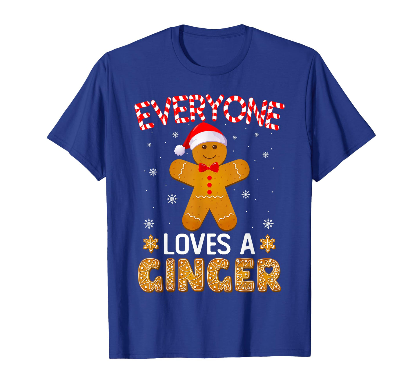 Everyone Loves A Ginger Funny Gingerbread Christmas Pajamas T-Shirt