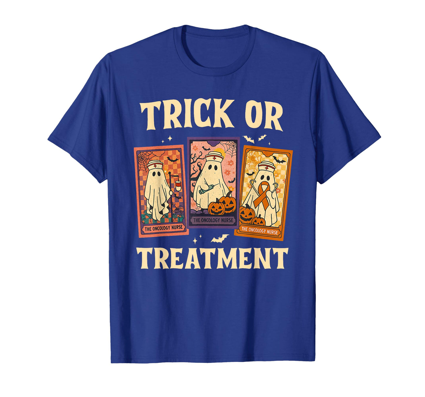 Preppy Oncology Nurse Halloween Trick Or Treatment T-Shirt